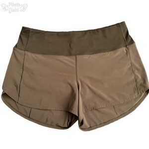 EUC! Lululemon Speed Up shorts, black, size 12, high rise, 4” inseam